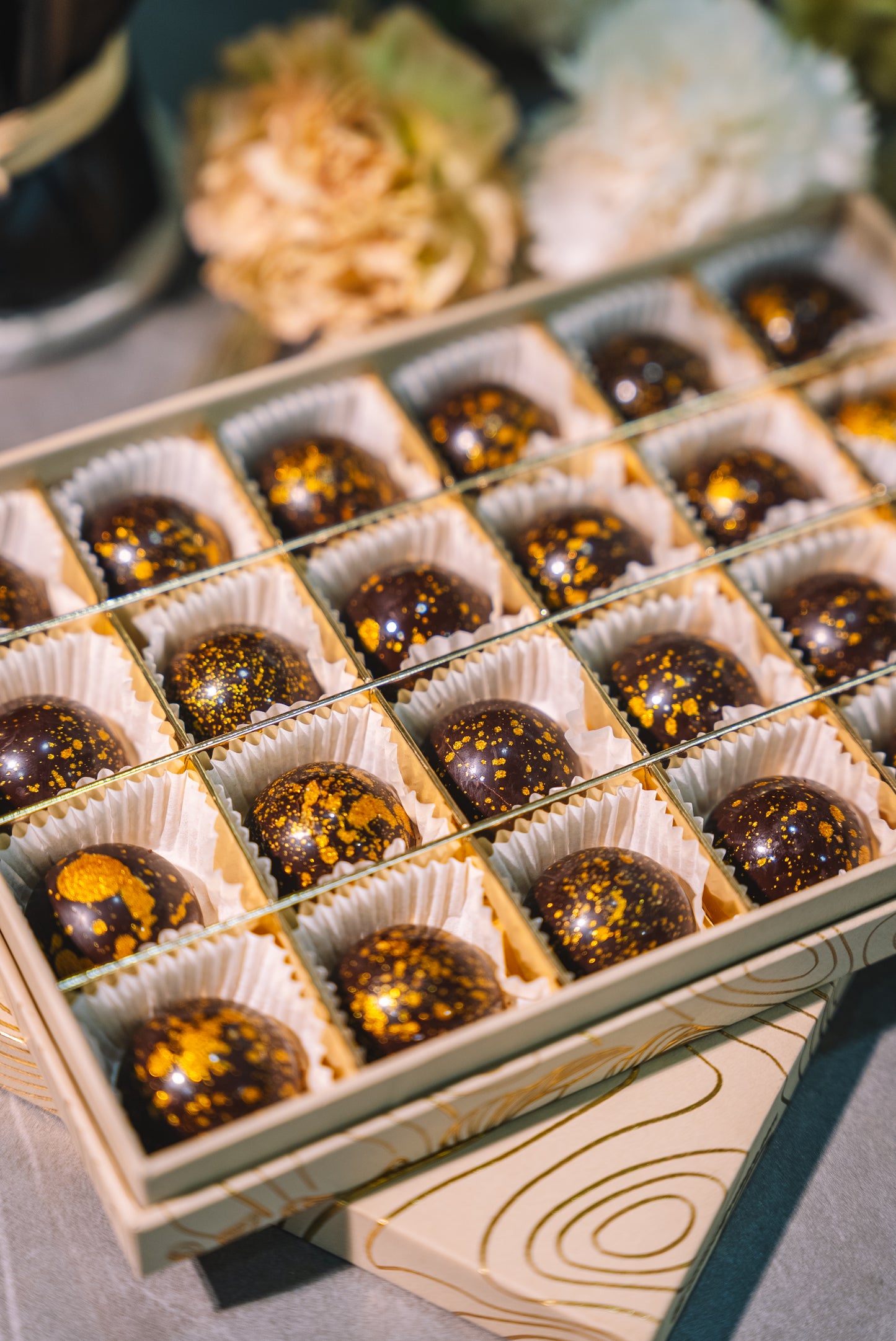 Box of 24 – Dark Chocolate 72% Coffee Bonbons