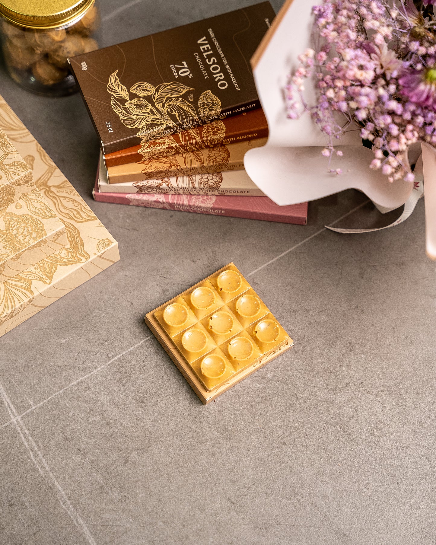 حلوى الكراميل والفستق