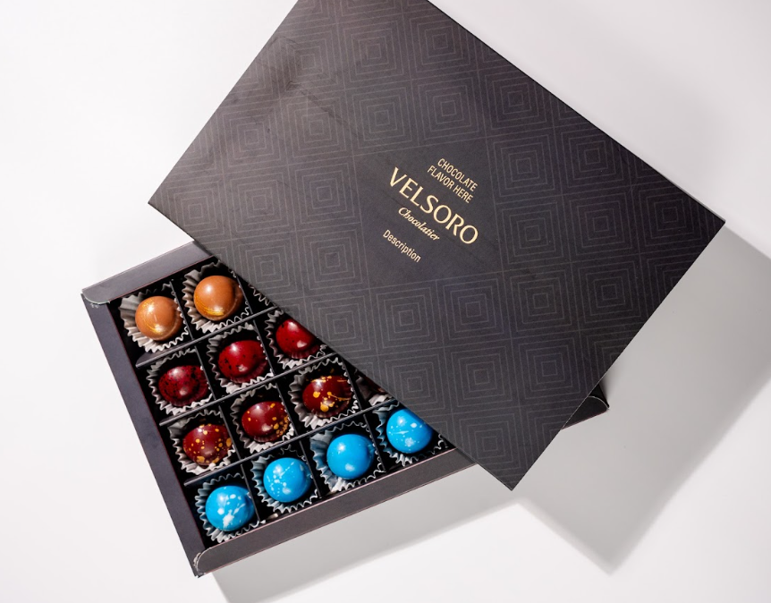 Velsoro Chocolate Box of 24 – A Perfect Blend of Flavors