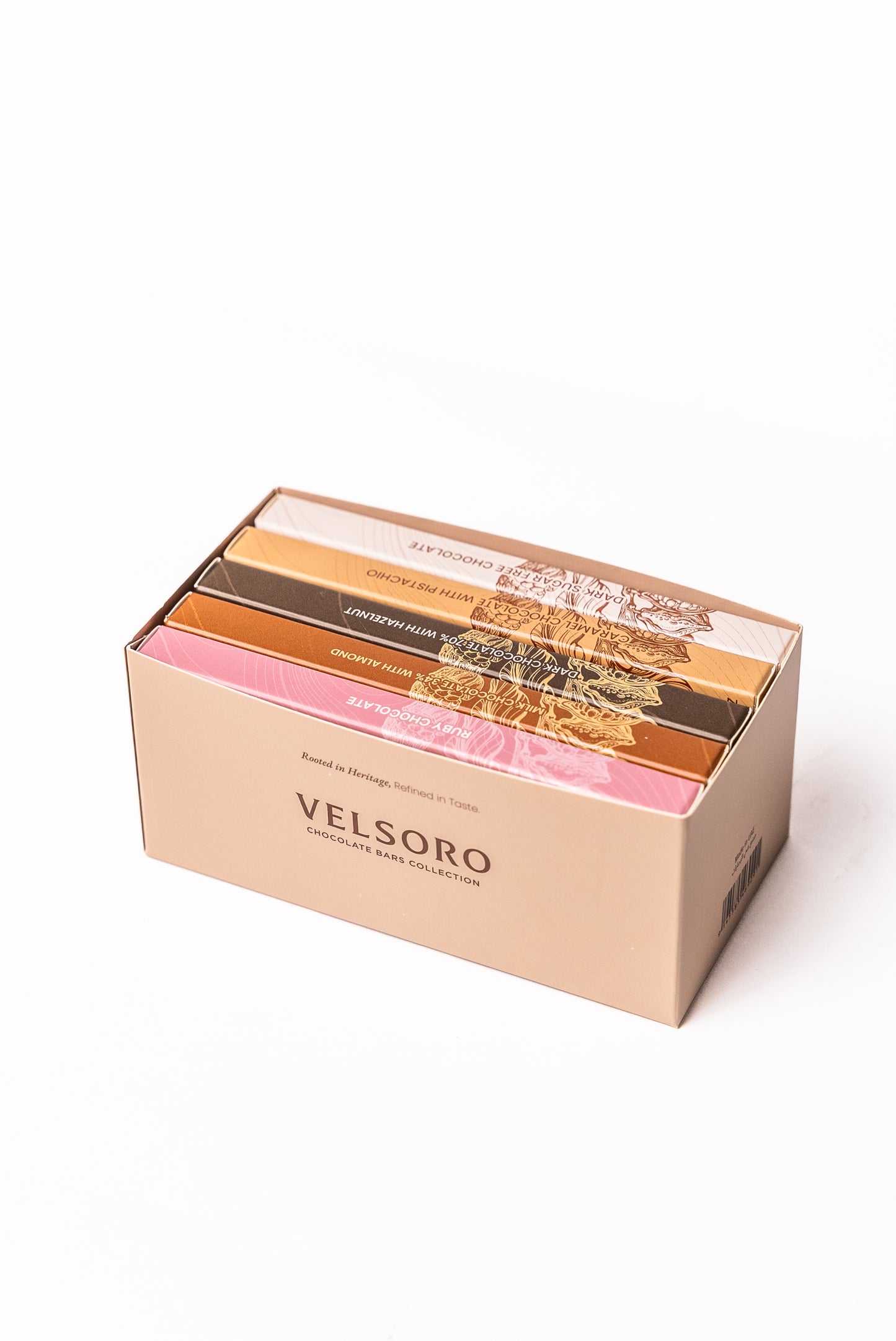 Box of 5 Artisanal Chocolate Bars – 100g Each