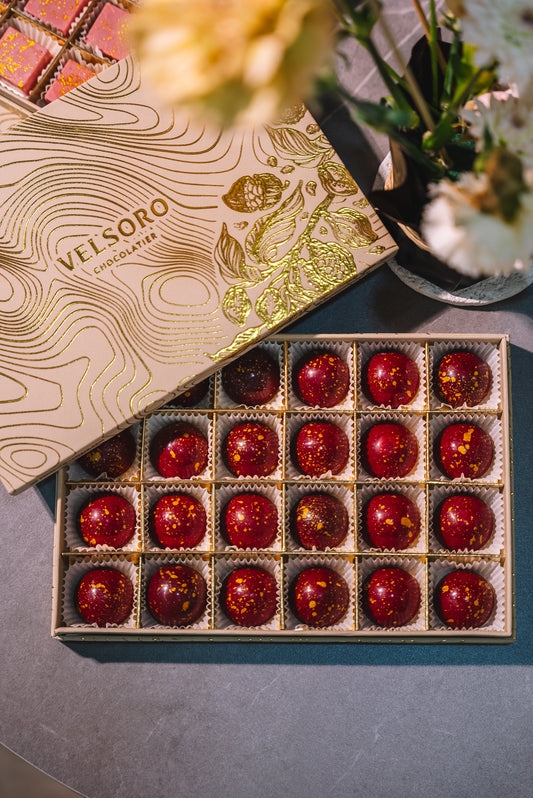 Box of 24 – Raspberry Bonbons