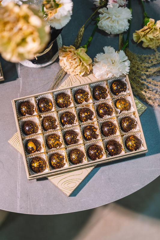 Box of 24 – Dark Chocolate 72% Coffee Bonbons