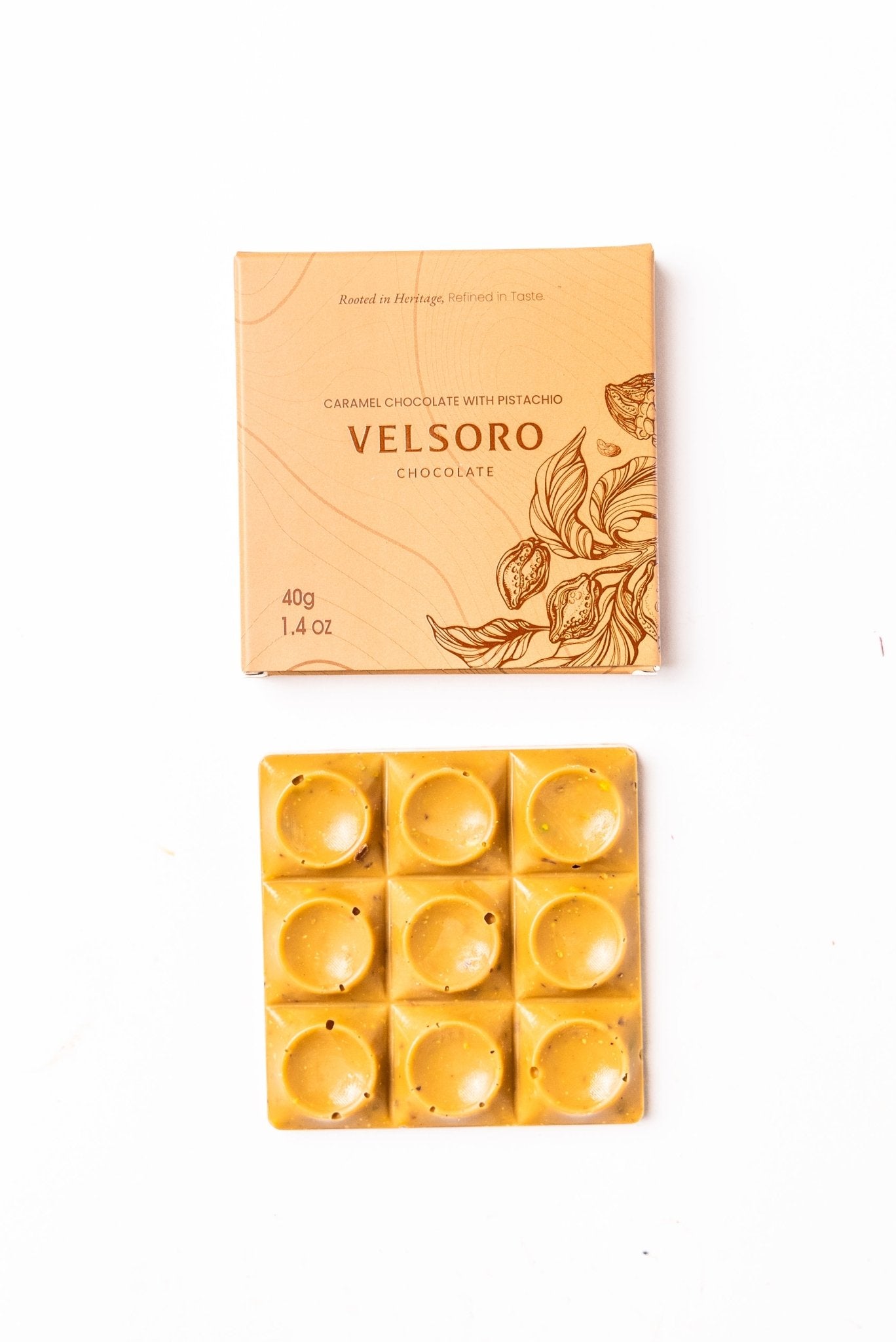 Caramel Pistachio Delight - VELSORO CHOCOLATE