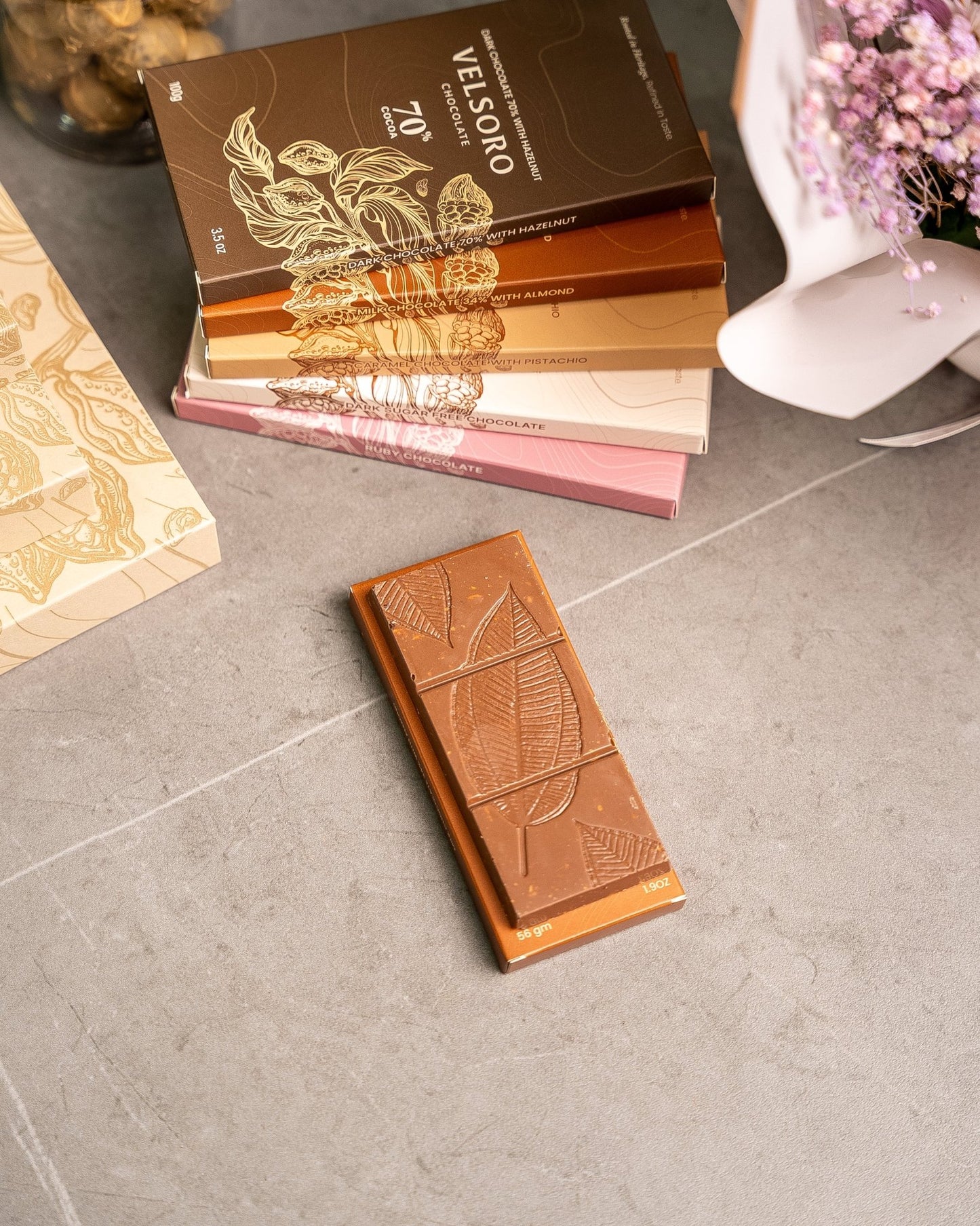 Milk Chocolate Almond 56g - VELSORO CHOCOLATE