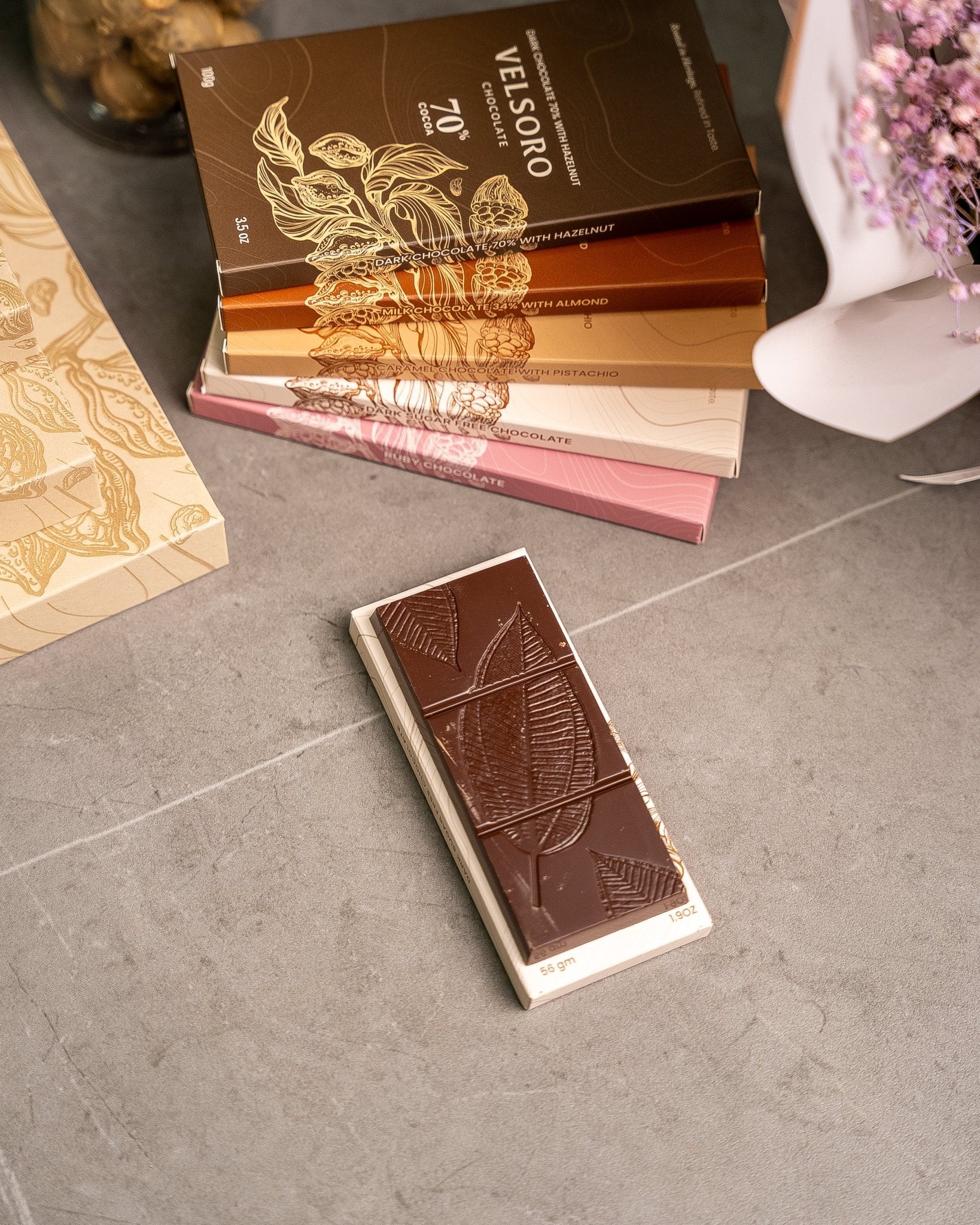 Sugar-Free Dark Chocolate Bar – 56g - VELSORO CHOCOLATE